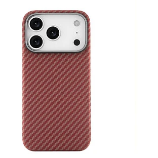 Чехол защитный uBear Supreme Case для iPhone 17 Pro, ультратонкий, материал Кевлар, MagSafe совместимый, оранжевый