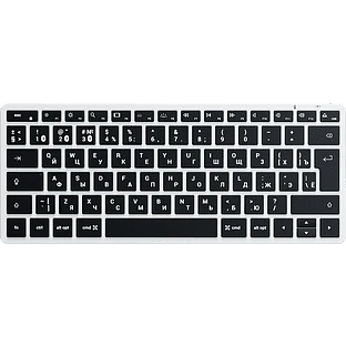 Беспроводная клавиатура Satechi Slim X1 Bluetooth Keyboard-RU. Раскладка - Русская. Цвет: серебристый