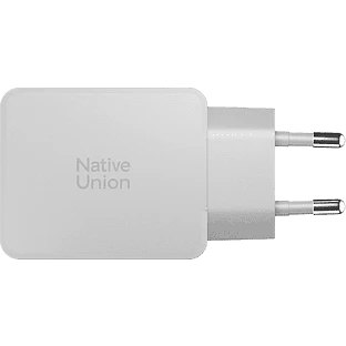 POCKET GAN CHARGER 65W, сетевое зарядное устройство 65W,  разъёмы 2xUSB-C. Цвет: белый