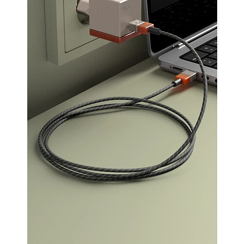 Дата-кабель VLP NEO USB-C - USB-C, 100Вт, 1.5м, Amber Gray