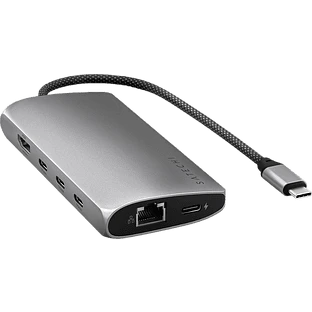 Адаптер Satechi USB-C Multiport Adapter 8K With Ethernet V3, Space Grey