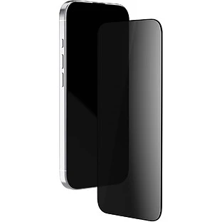 Стекло защитное 2.5D VLP Privacy Glass для iPhone 17/17 Pro/16 Pro с черной рамкой (Приватное)