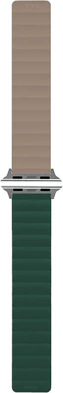 Ремешок uBear Mode для Apple Watch M/L (42, 44, 45, 49 мм), силиконовый, зеленый/серый