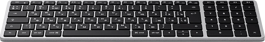 Клавиатура беспроводная Satechi Slim X2 Bluetooth Keyboard - русская раскладка. Цвет: серый космос