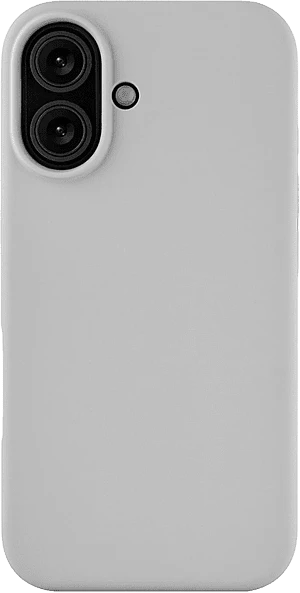 Чехол защитный uBear Touch Mag Case iPhone 16,силикон,софт-тач, светло-серый