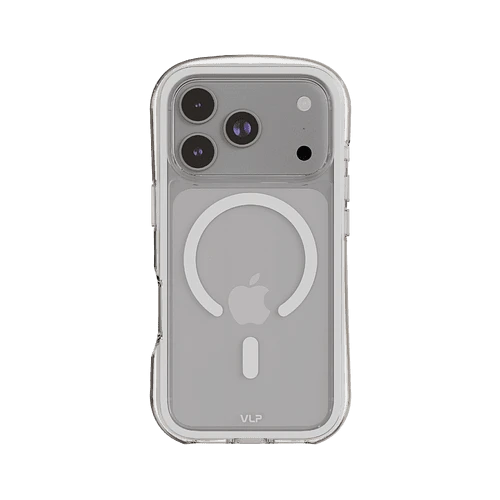 Чехол защитный VLP Bubble Case с MagSafe для iPhone 17 Pro, белый	