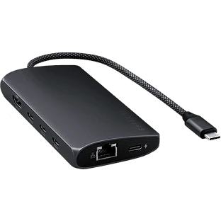 Адаптер Satechi USB-C Multiport Adapter 8K With Ethernet V3, Midnight