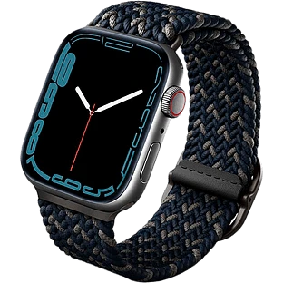 Ремешок Uniq для Apple Watch 46/45/44 mm ASPEN Design strap Braided Obsidian blue