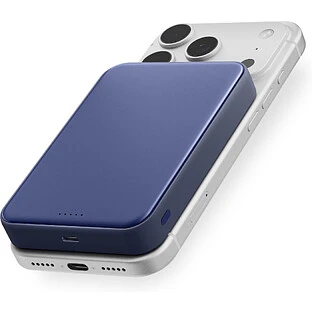 Внешний аккумулятор uBear Strike Power bank 10 000 mAh, PD30W, Qi2.2, синий