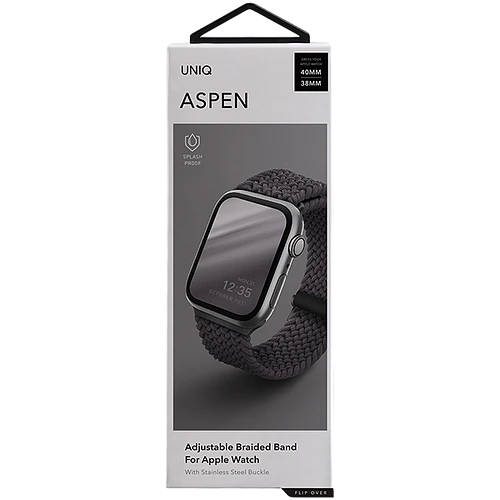Ремешок Uniq для Apple Watch 42/41/40 mm ASPEN Strap Braided Grey