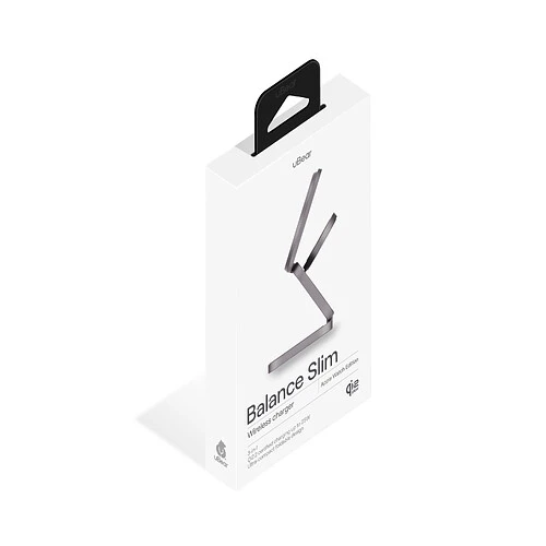Беспроводное зарядное устройство uBear Balance Slim, 3-в-1, с поддержкой MagSafe, Qi2.2, цвет: серый космос