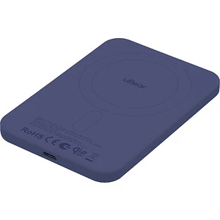 Внешний аккумулятор uBear Strike Power bank 5 000 mAh, PD30W, Qi2.2, синий