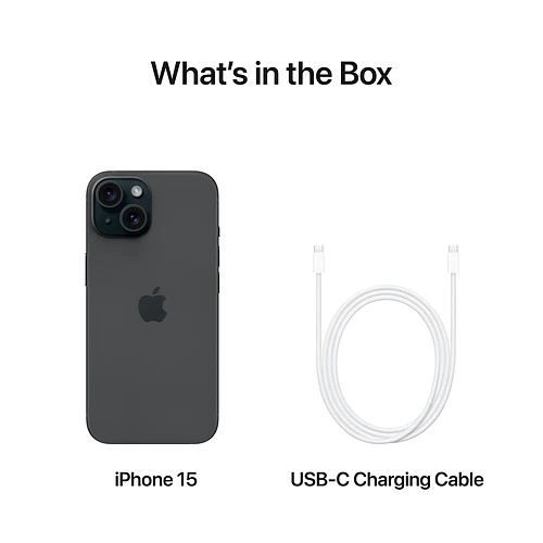 iPhone 15, 128GB, Черный