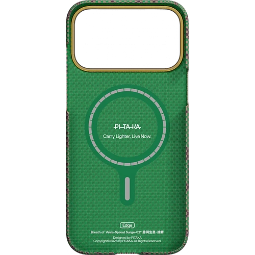 Чехол для телефона Pitaka Breath of Veins для iPhone 17 Pro (Sprout Surge)
