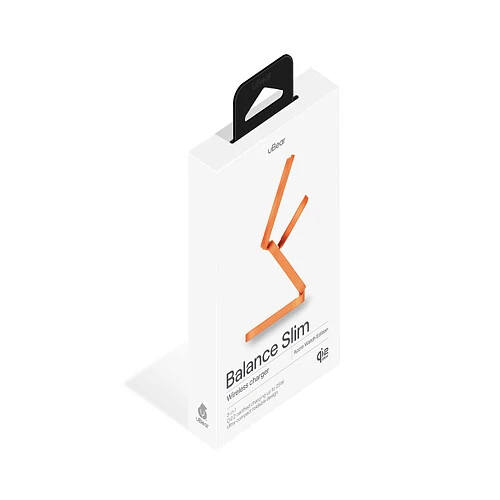 Беспроводное зарядное устройство uBear Balance Slim, 3-в-1, с поддержкой MagSafe, Qi2.2, цвет: космический оранжевый