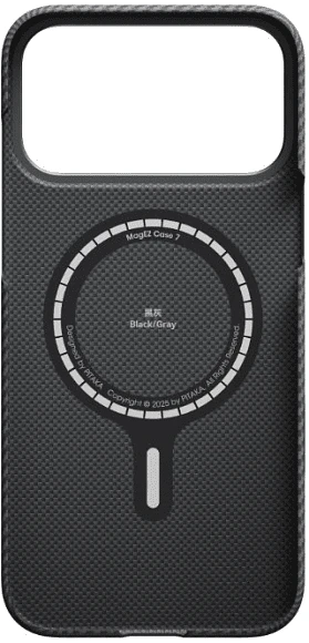 Чехол для телефона Pitaka Ultra-Slim для iPhone 17 Pro (600D Black/Grey Twill)