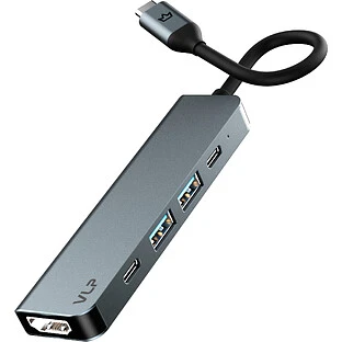Адаптер VLP Infinity USB-C Hub 5 в 1, графитовый