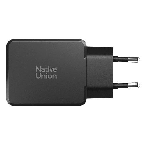POCKET GAN CHARGER 65W, сетевое зарядное устройство 65W,  разъёмы 2xUSB-C. Цвет: чёрный