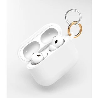 Чехол силиконовый VLP Charm Case для AirPods Pro 3, белый