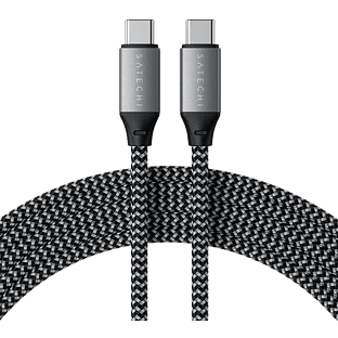 Кабель Satechi USB-C to USB-C 100W Charging Cable, Space Gray, 2м