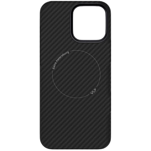 Чехол защитный VLP Kevlar Case с MagSafe для iPhone 16 Pro Max, черный