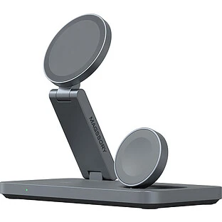 Беспроводное зарядное устройство Magssory Yoga 3 в 1, Qi2, Midnight