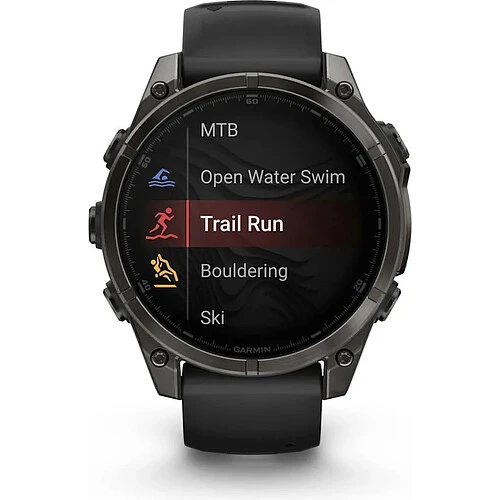 Умные часы Garmin Fenix 8 AMOLED Sapphire 47 мм, Titanium