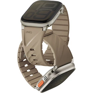 Ремешок Uniq для Apple Watch 49-40 mm FLUO Silicone Rubber Soft Sand