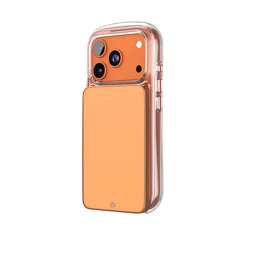 Чехол защитный VLP Bubble Case с MagSafe для iPhone 17 Pro, оранжевый