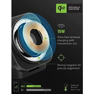 Беспроводное зарядное устройство EnergEA MagCube 3-in-1 Magnetic Foldable, Qi2