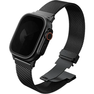 Uniq для Apple Watch 49/46/45/44 mm ремешок Dante PRO Strap Mesh Steel Graphite Black