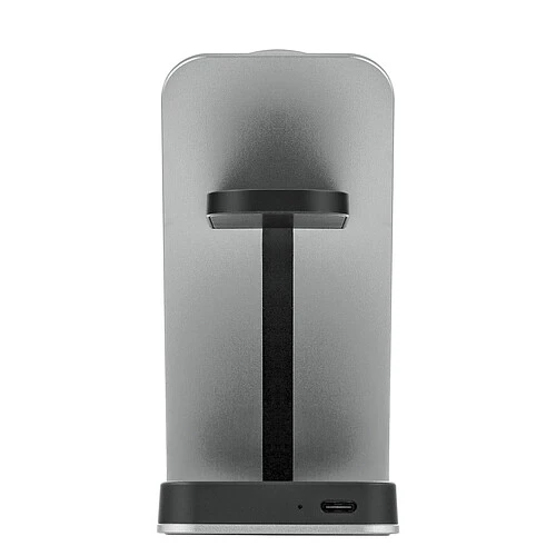 Беспроводное зарядное устройство uBear Level Ultra, 25Вт, с поддержкой MagSafe, Qi2, серебристый