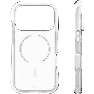 Чехол защитный VLP Bubble Case с MagSafe для iPhone 17 Pro, белый	
