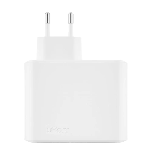 Сетевое зарядное устройство uBear Motion 140 Вт, 3 порта (2хUSB-C, 1хUSB-A), GaN + Super Fast Charging 2.0
