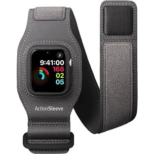 Cпортивный чехол на руку Twelve South Action Sleeve для Apple Watch 40mm. Материал нейлон. Цвет серы