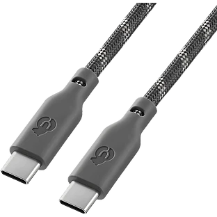 Кабель зарядный uBear Trend Cable USB-C/USB-C 1.2м, 60W, Серо-бежевый