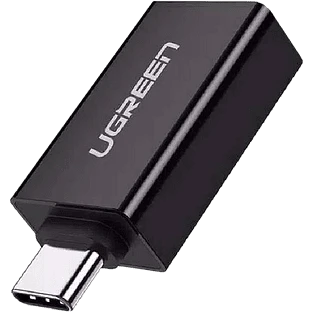 Переходник UGREEN US173-20808  Type C (M) to USB-A 3.0 (F)  5 Gb/s, пластиковый, Black