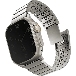 Uniq для Apple Watch 49/45/44/42 mm ремешок Strova MAG Strap Link Steel Silver