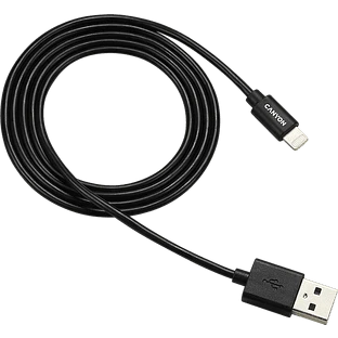Кабель Canyon USB-A - Lightning MFI, 1м, Черный