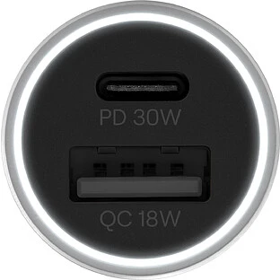 Автомобильное зарядное устройство uBear Car Charger Ride Pro 48W (USB-C, USB-A)