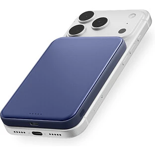 Внешний аккумулятор uBear Strike Power bank 5 000 mAh, PD30W, Qi2.2, синий