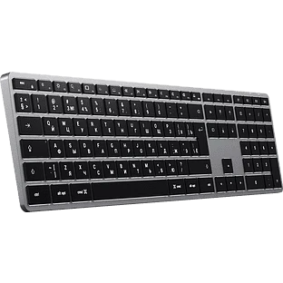Беспроводная клавиатура Satechi Slim X3 Bluetooth Keyboard. Раскладка - Русская. Цвет: серый космос