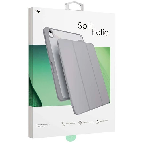 Чехол защитный "vlp" Split Folio для iPad Air M2/M3/M4 (13''), серый