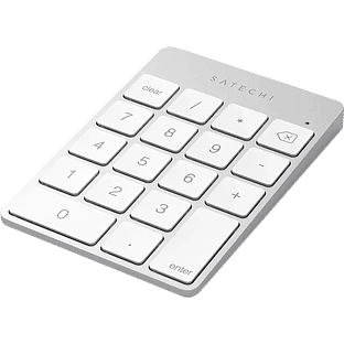 Цифровой блок клавиатуры Satechi Aluminum Slim Rechargeable Bluetooth Keypad, Silver