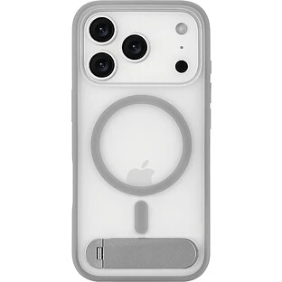 Чехол защитный uBear Stand 360° Mag Case для iPhone 17 Pro, MagSafe совместимый, силикон, софт-тач, серый