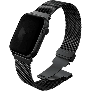 Uniq для Apple Watch 42/41/40 mm ремешок Dante PRO Strap Mesh Steel Graphite Black
