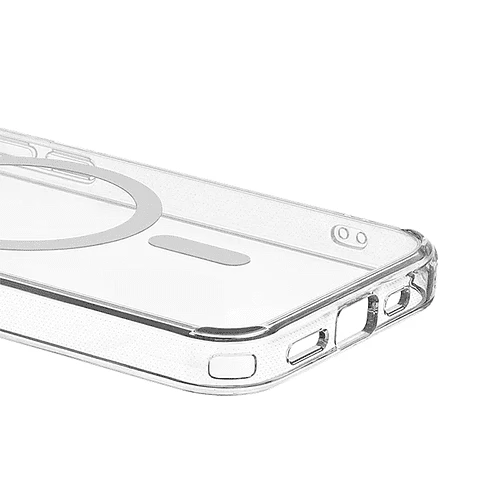 Чехол защитный uBear Real Mag Case для iPhone 16e, MagSafe совместимый, усиленный, прозрачный