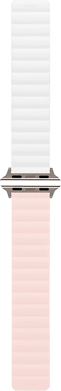 Ремешок uBear Mode для Apple Watch S/M (38, 40, 41 мм), силиконовый, розовый/бежевый 