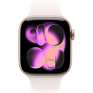 Apple Watch Series 11, GPS, 42mm, Rose Gold Aluminium Case with Light Blush Sport Band - S/M