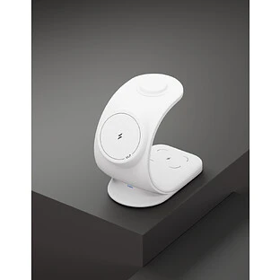 Беспроводное зарядное устройство VLP Powerstand 3 in 1 Qi2 для Apple, белое